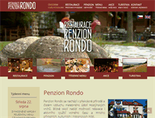 Tablet Screenshot of penzionrondo.cz